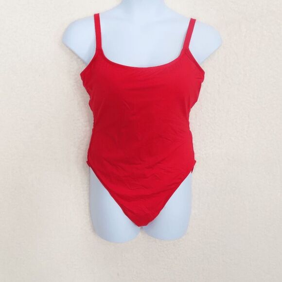 Andie Cherry Red Long Torso Laguna One Piece Swimsuit XXXLT